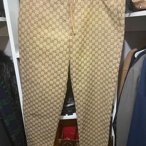 Men's GG Canvas Track Bottoms